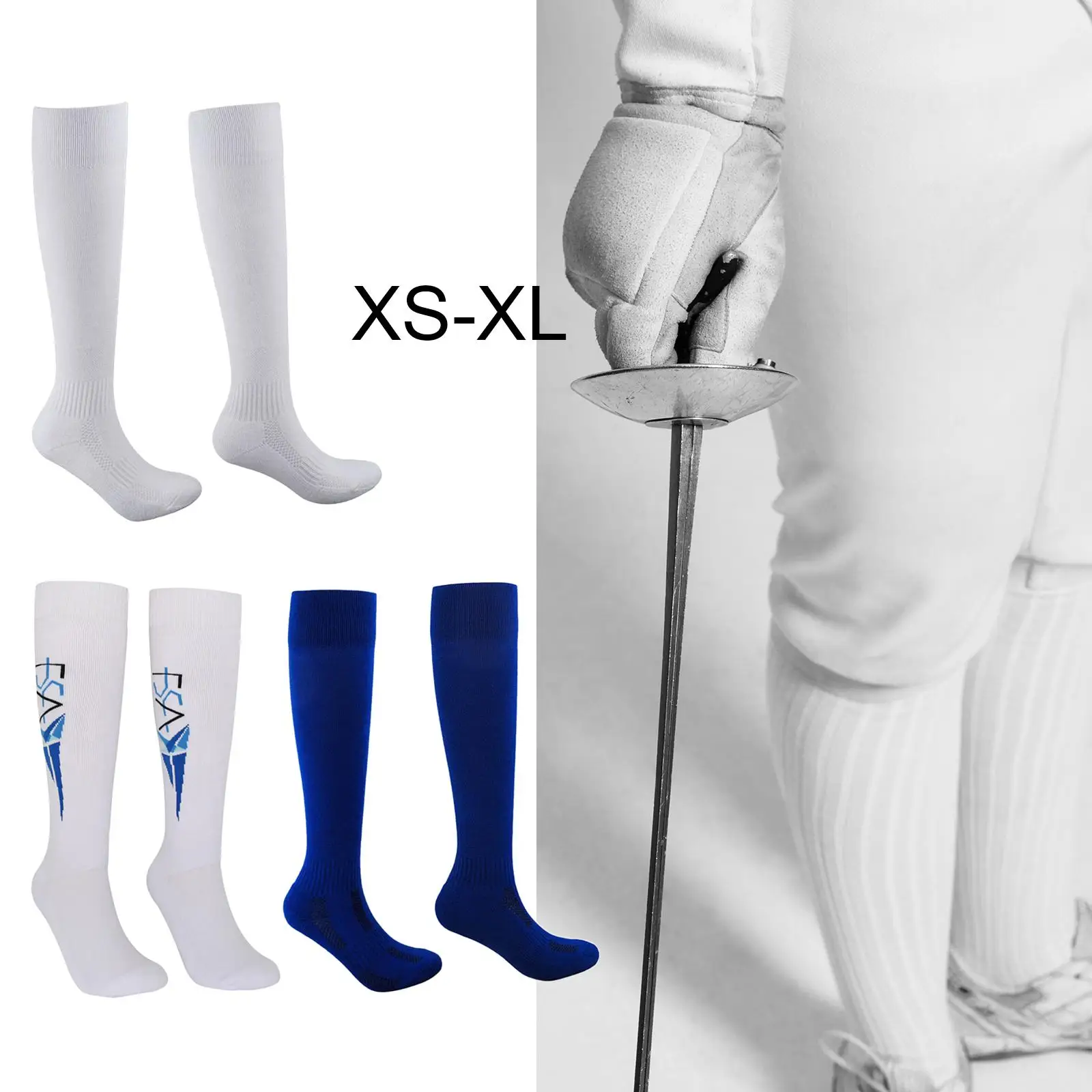 Fencing Stockings Thickened Unisex Unisex Fencing Socks for Epee Girls
