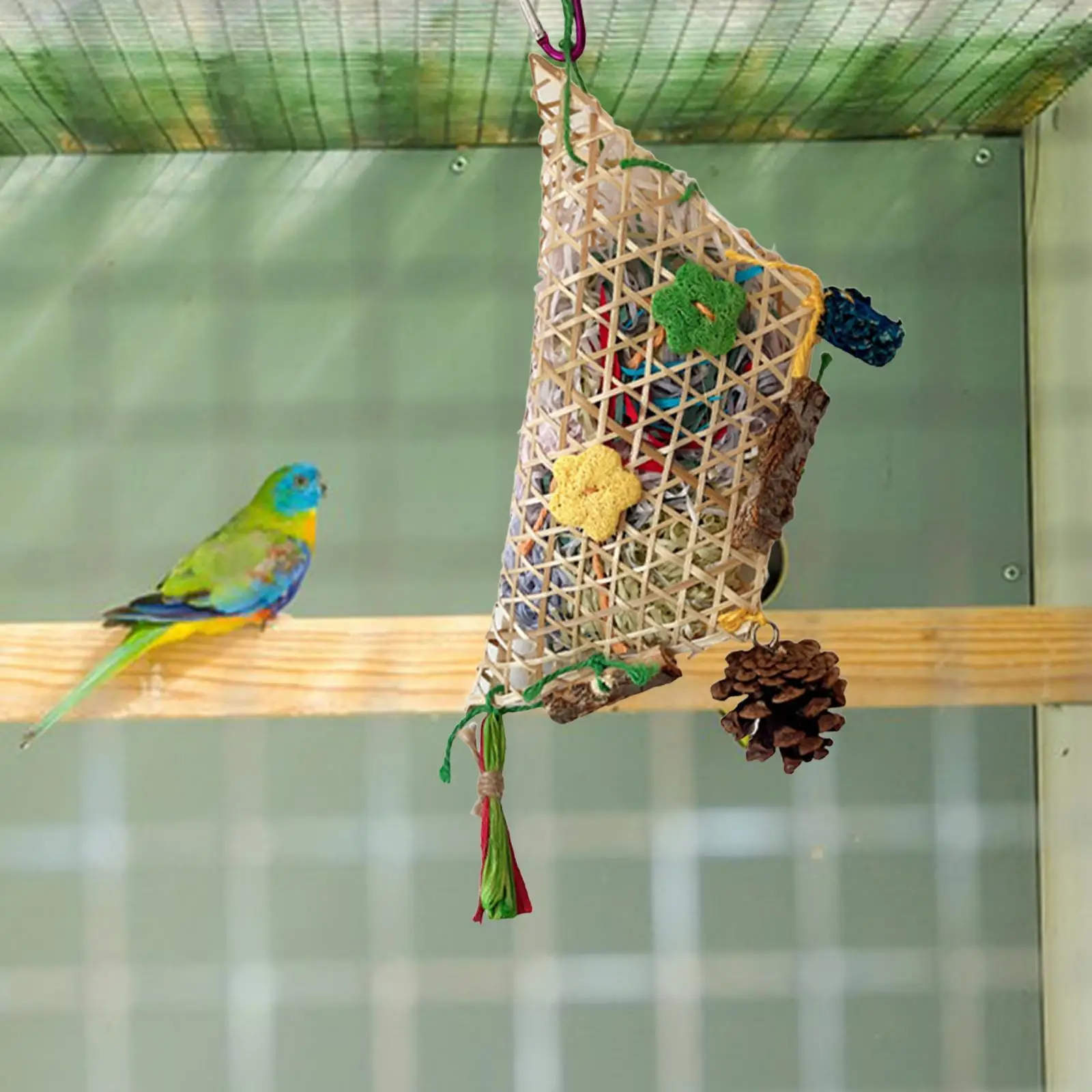 Parrot Chew Toy Bird Chewing Toy Parrot Cage Shredder Toy Bird Chew Toy for Finches Small Medium Birds Lovebirds Parrot Macaws