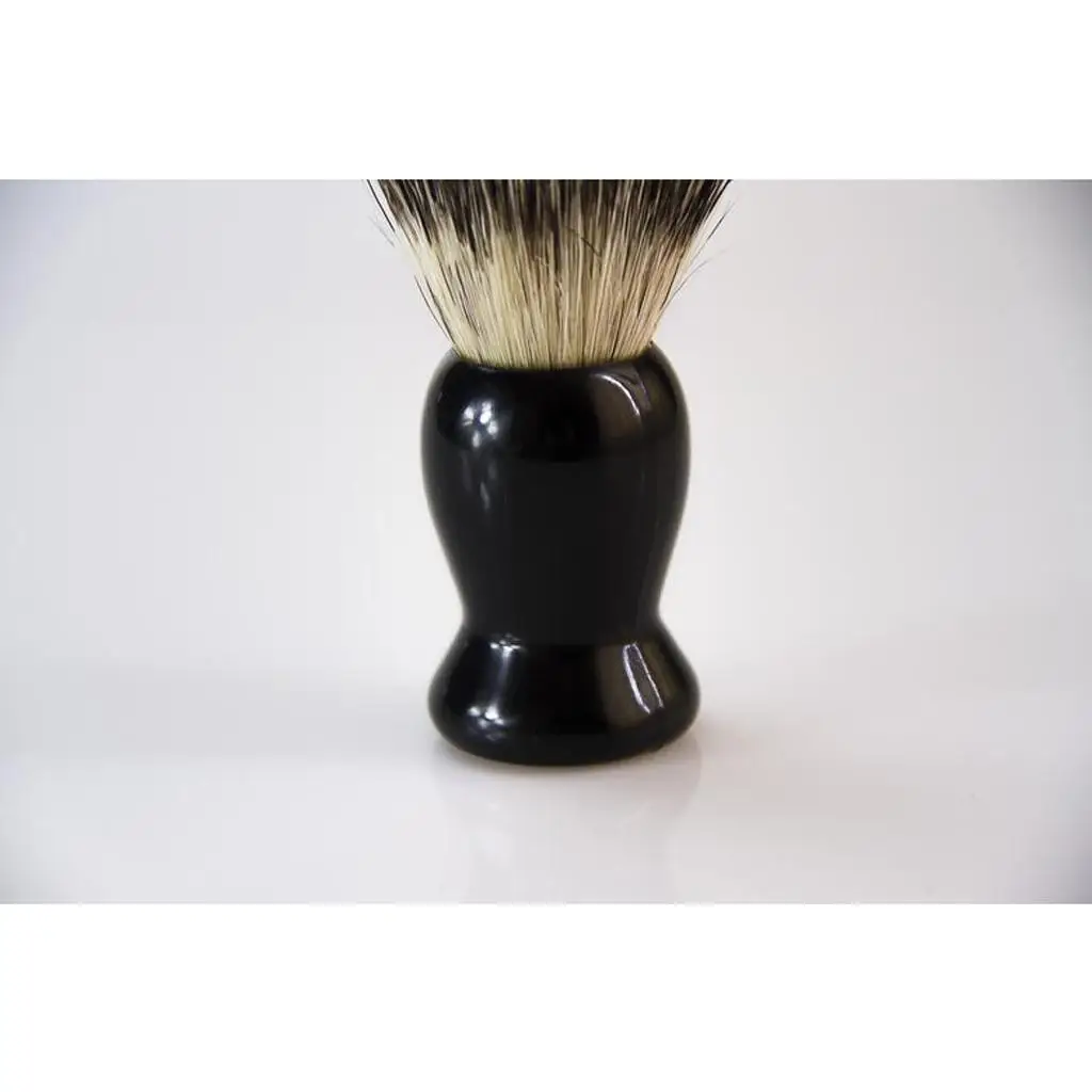 Professional  Shaving Brush And Deluxe Plastic Shaving Handle for All Manual Perfect for Wet Shaving Double Safety