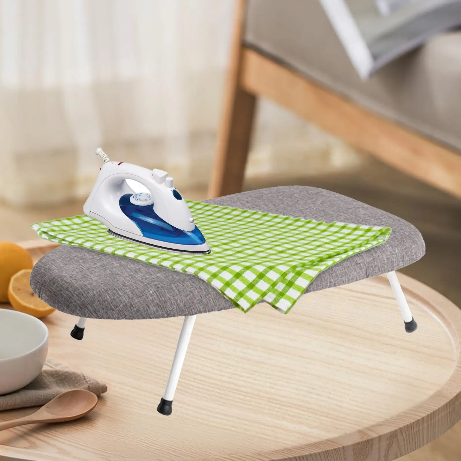 Tabletop Ironing Board Ironing Table Compact Foldable Small Iron Board Portable for Sewing Room Dorm Laundry Room Travel Clothes