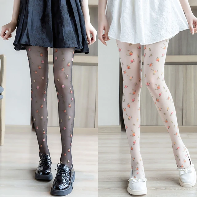 STYLING TIGHTS  White tights, polka dots & colored tights outfit
