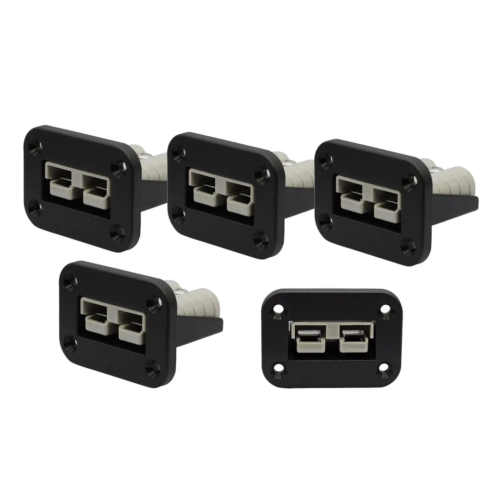 5Pcs 5 Plug Mounting Br ket Panel Cover Recessed Connector  Dual USB for  Truck Y hts Motorhomes Buses