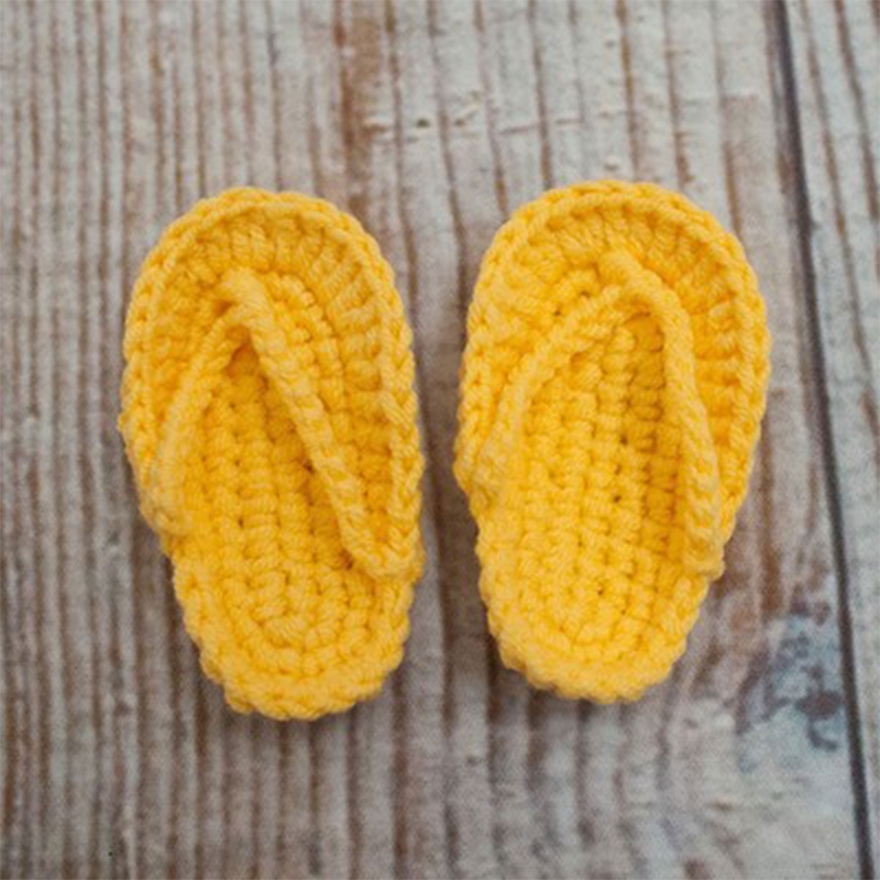 Strickhausschuhe für Babys, Jungen und Mädchen, Fotografie-Shooting-Outfits, Mini-Flip-Flops A2UB – Detail 17