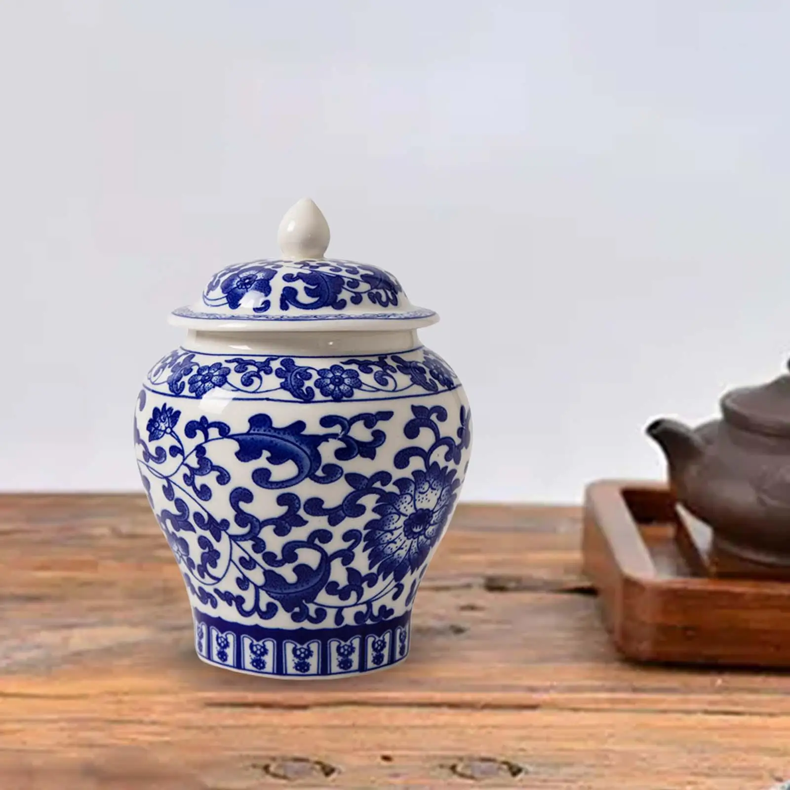 Ceramic Ginger Jar Chinese Decorative Porcelain Jars for Table Decoration Style