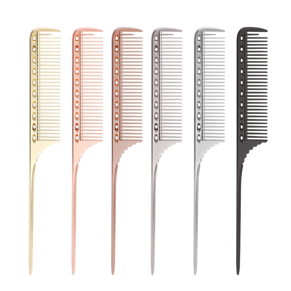 Best of Metal Hair Comb Rat Tail Hairdressing Combs Hair Cutting Dying Hair Parting Comb Curly Hair Brush Barber Tools Salon Accessaries Reviews & Tips