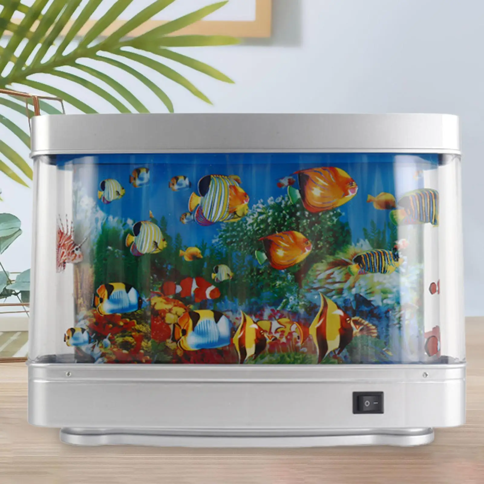 Aquarium Mood Lamp Marine Moving Background Underwater World Tropical Fish Night Light for Birthday Party Holiday Kids Room