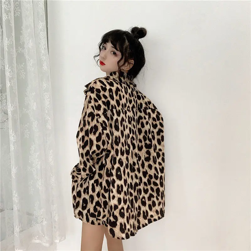 conjuntos de shorts de leopardo feminino manga longa camisas protetor solar verão fino high street casual coreano nova moda chique senhoras
