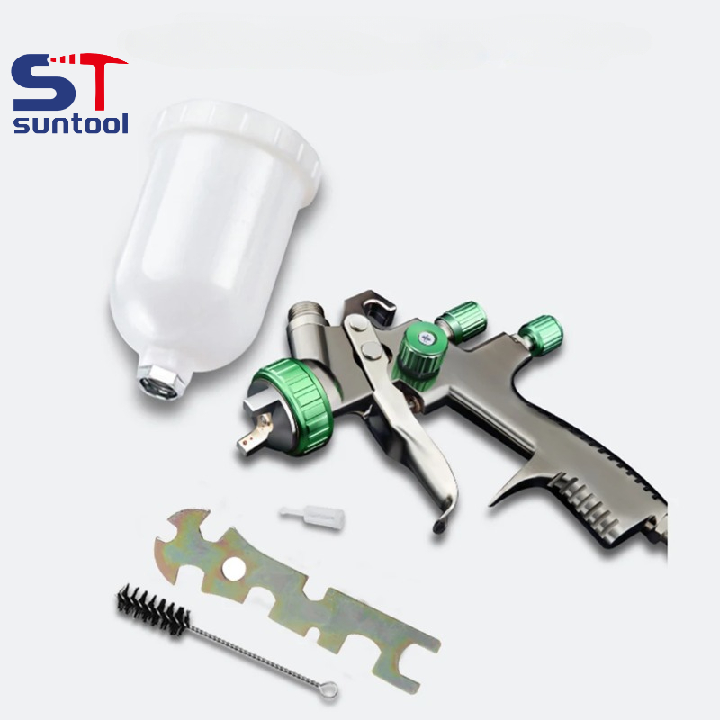 Nombre 11, Suntool-pistola pulverizadora profesional LVLP, boquilla de 1,3/1,4/1,8mm, alimentación por gravedad, pistola pulverizadora de baja presión de 600ml para pintura en aerosol para coche G