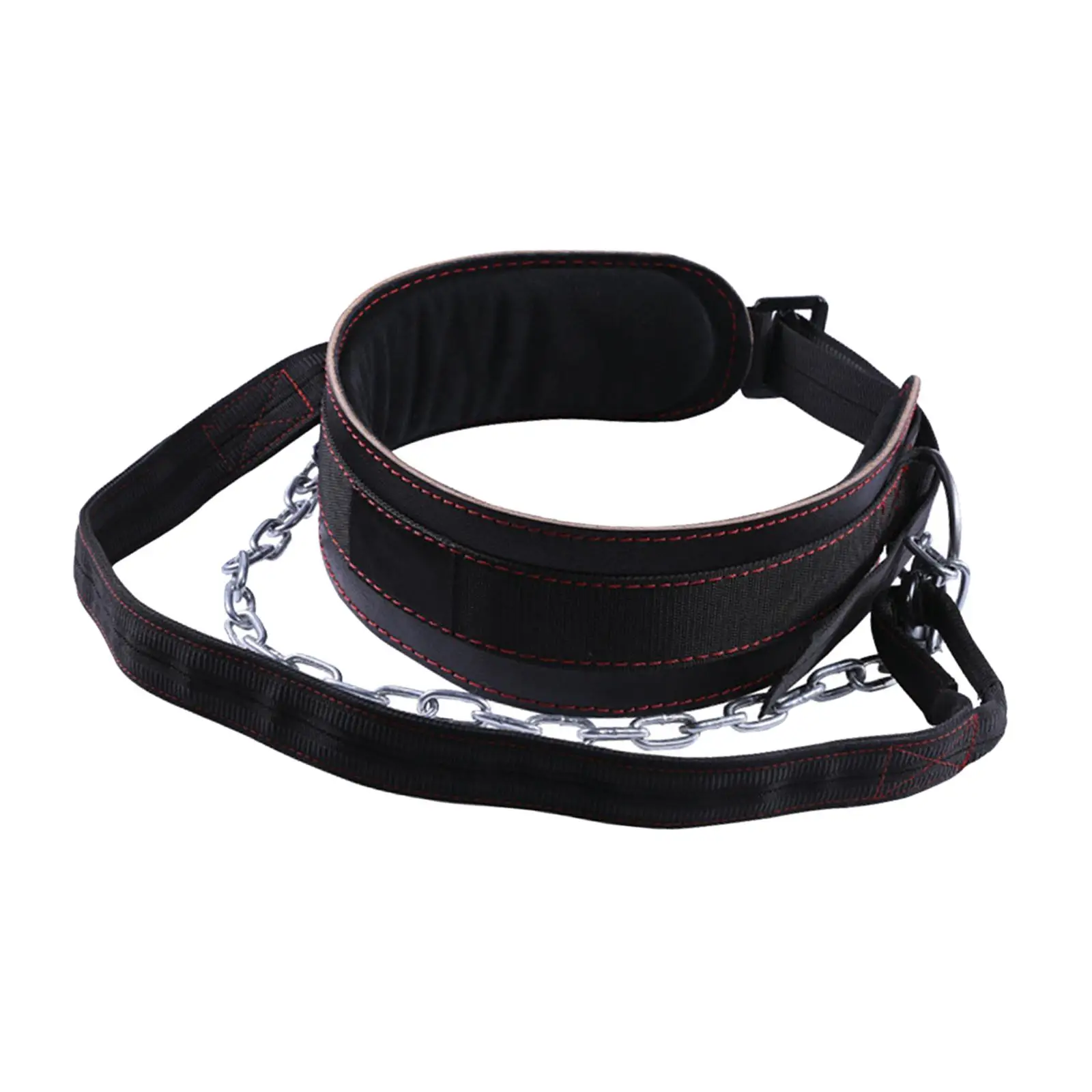Pull Ups Belt with Chain Spandex Body Building Trainer Weight Belt for Training Powerlifting