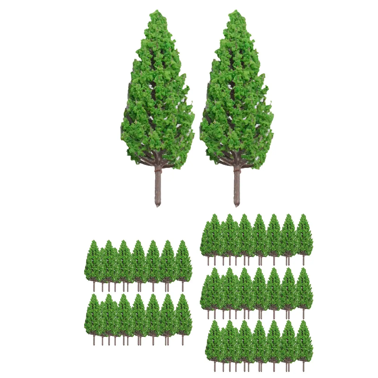 70x Mini Landscape Tree Model Trees for Building Model Diorama Layout Landscape Layout Miniature Scenery Fairy Garden Decor