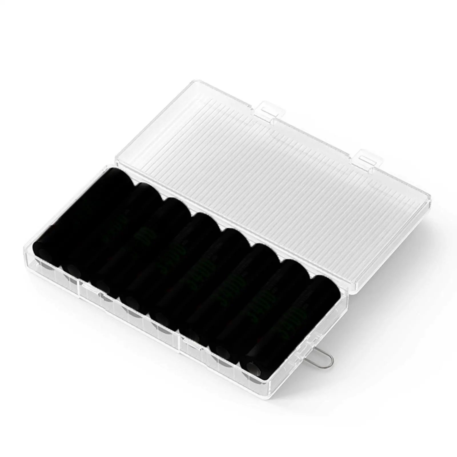Waterproof 1865 Battery Storage Case Organizer,Transparent Battery  Box for 8Pcs 18650 Size Batteries