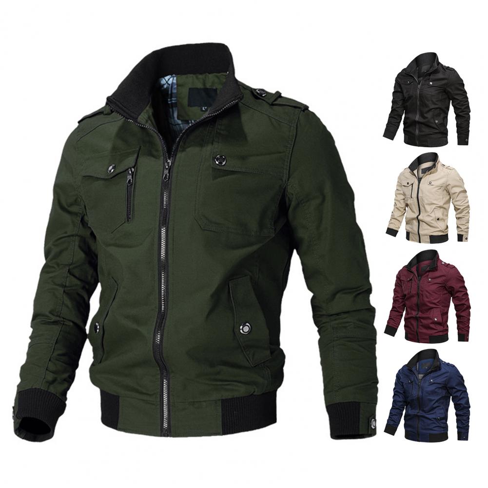 Title 4, Veste Cargo en coton pour hommes, blouson bomba...