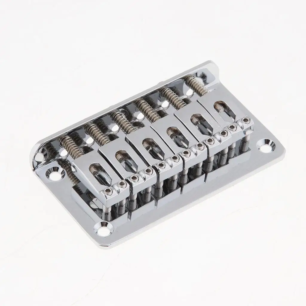  Fixed Bridge Set with Wrench Lock Nut Screws for  Electric Guitar Parts