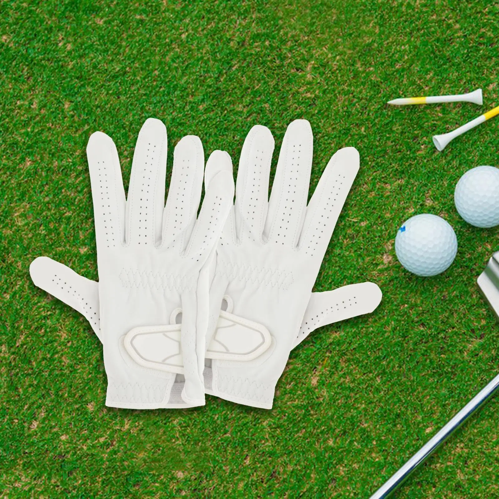 Golf Glove Left Hand Breathable Anti Slip Golfer Gloves for Men Women Adjustable Wear Resistant Sport Gloves Golf Accessories