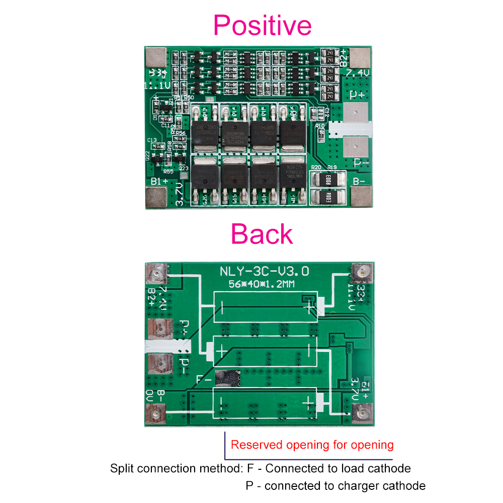 Защитная плата для литиевого аккумулятора 3S 12 в 40 А 18650, балансир BMS,  зарядное устройство для литий-ионного аккумулятора с балансировкой для  инвертора автомобильного двигателя | AliExpress