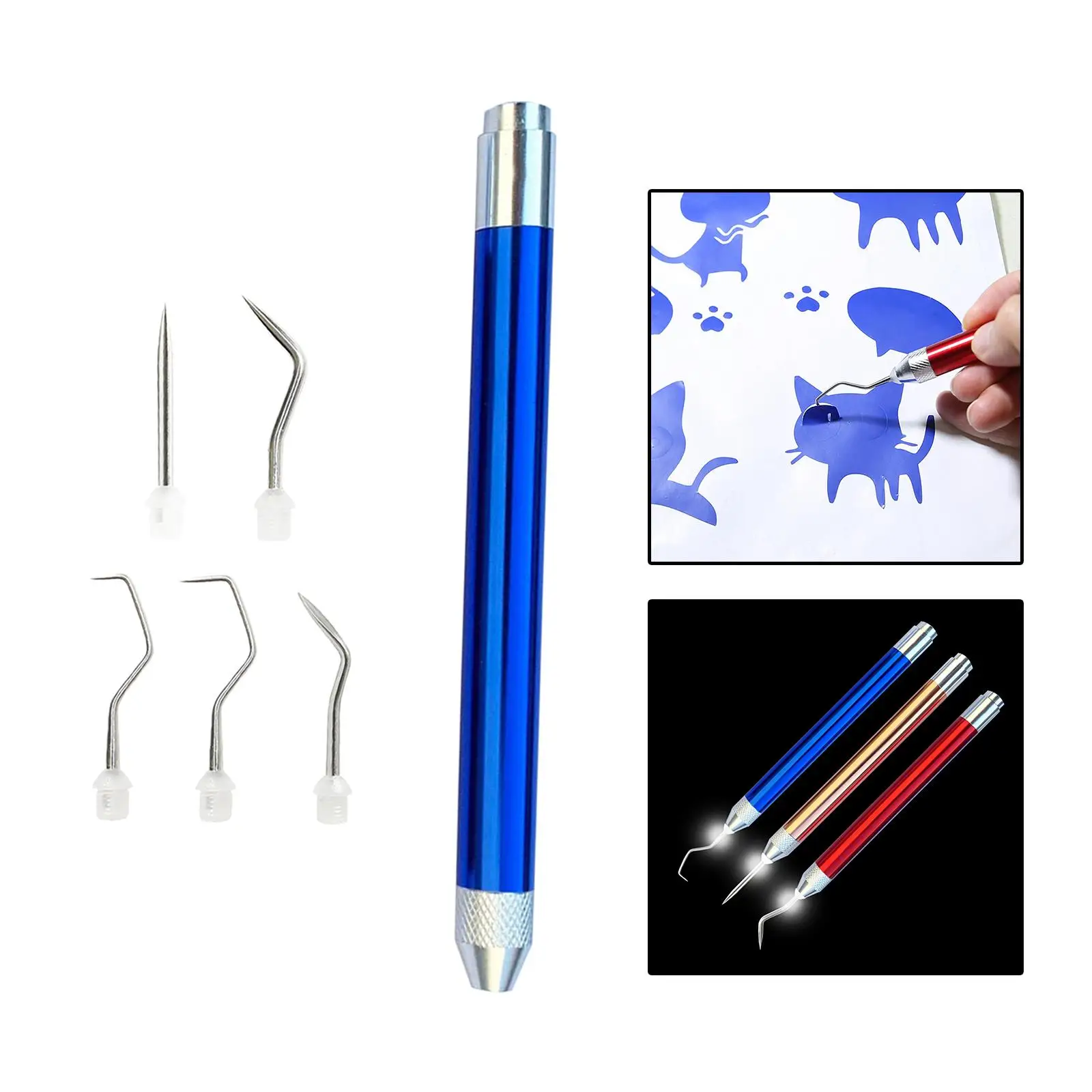 Weeding Tool with Light Silhouettes Removal Practical Lettering Easy to Use Craft for DIY Art Work Cutting Hobby Scrapbook