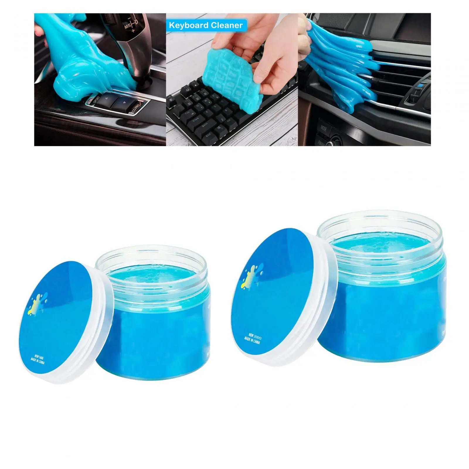 Cleaning Gel for Car, Reusable Automotive Detailing Tool Keyboard Cleaner Gel for Car Air Vent Laptops PC Cameras Dashboard