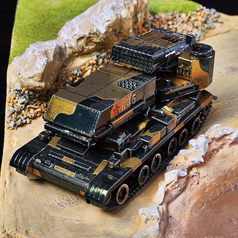 Tarnung mlrs diy 3d metall puzzle chinesischer raketen werfer hand zusammen gebaute modell kits puzzle spielzeug für erwachsene geschenke – Detail 3