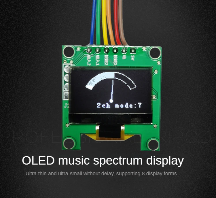 Ultra Fino, Exibição de Espectro Musical, Tela OLED 0,96 