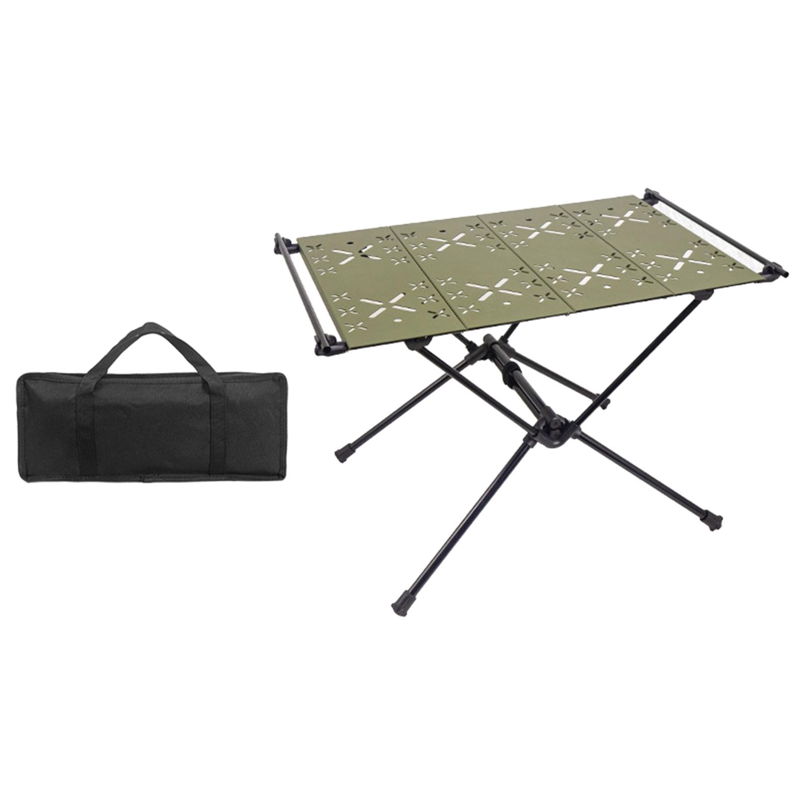 Foldable Camping Table Aluminum Alloy Camp Table Portable Desk Outdoor Foldable Table for Garden Picnic Travel Backpacking