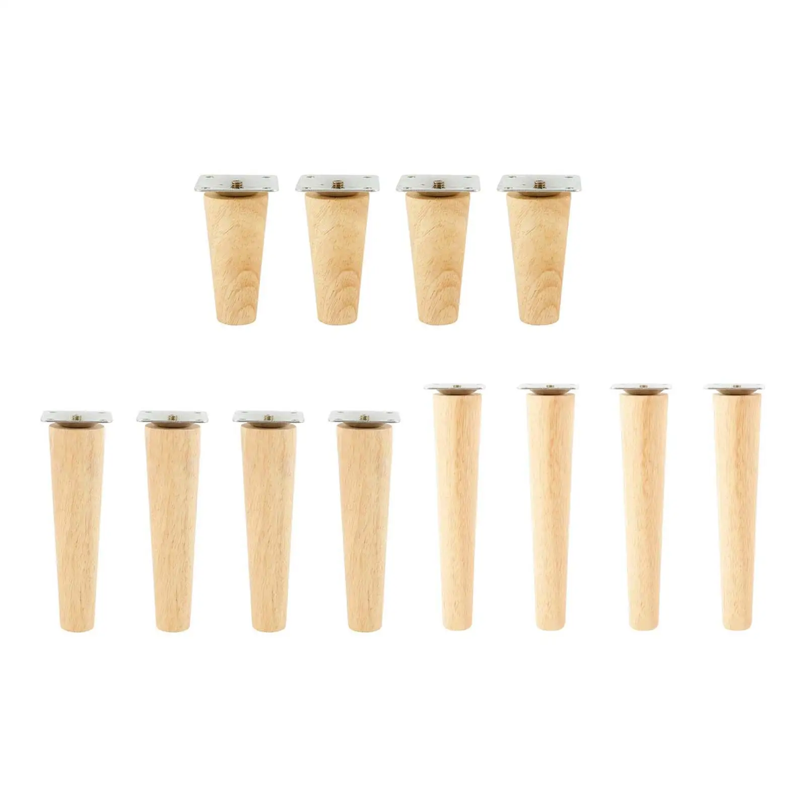 4 Pieces Wooden Furniture Leg Fashion Lightweight Multipurpose Sturdy Chair Legs DIY for Chair Table Cupboard Shelves Couch