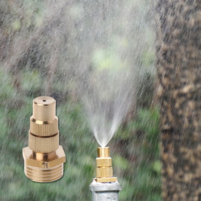 Buse De Brumisation Laiton G1/4" Femelle - 7 Trous, Droite Ou Coudée - Pour Jardin, Humidification, Nettoyage Haute Pression