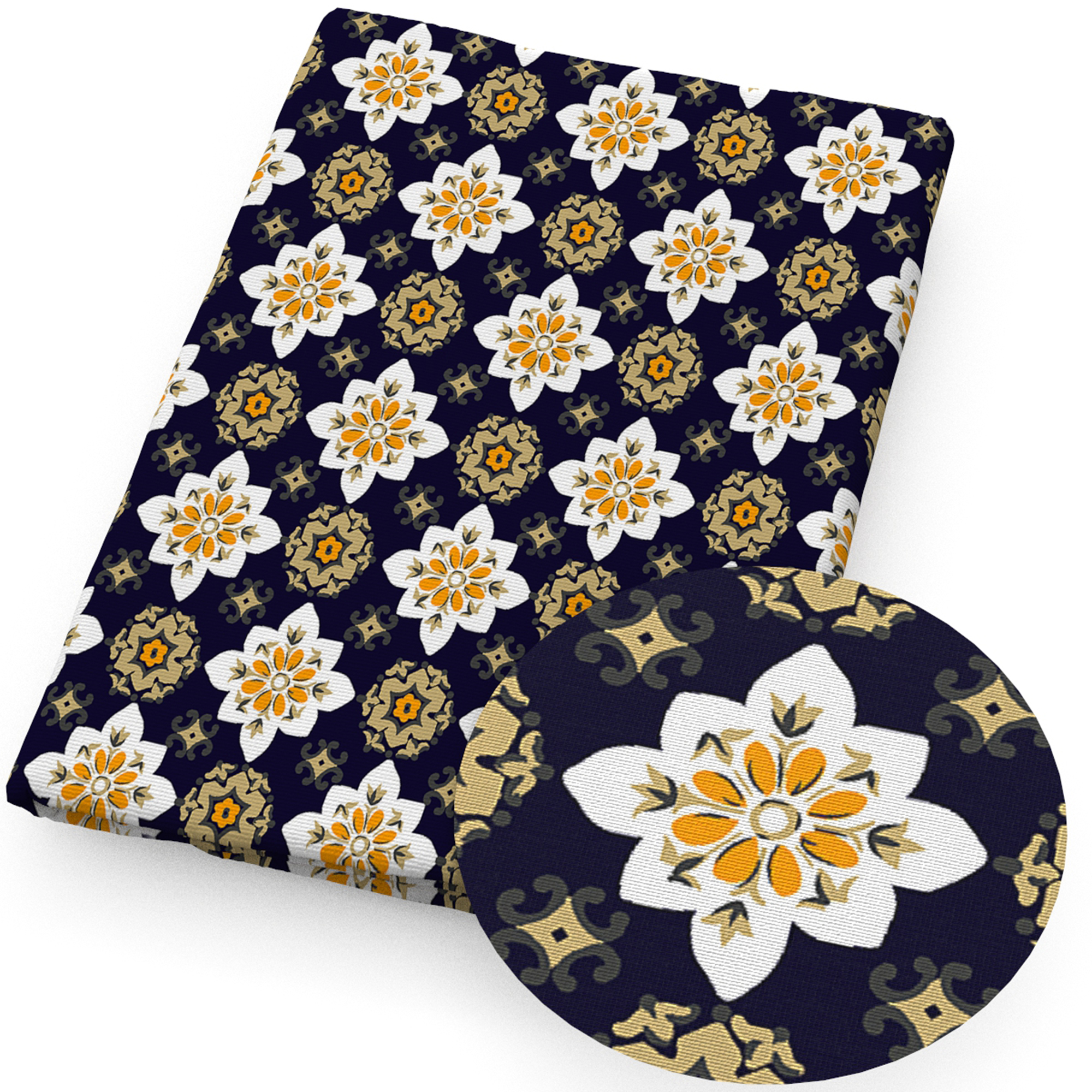 Description Picture 3 of itemTribal Pattern 50*145cm Polyester Cotton Fabric Sewing Quilting Fabric Needlework Material DIY Cloth Dress Handmade Accessories