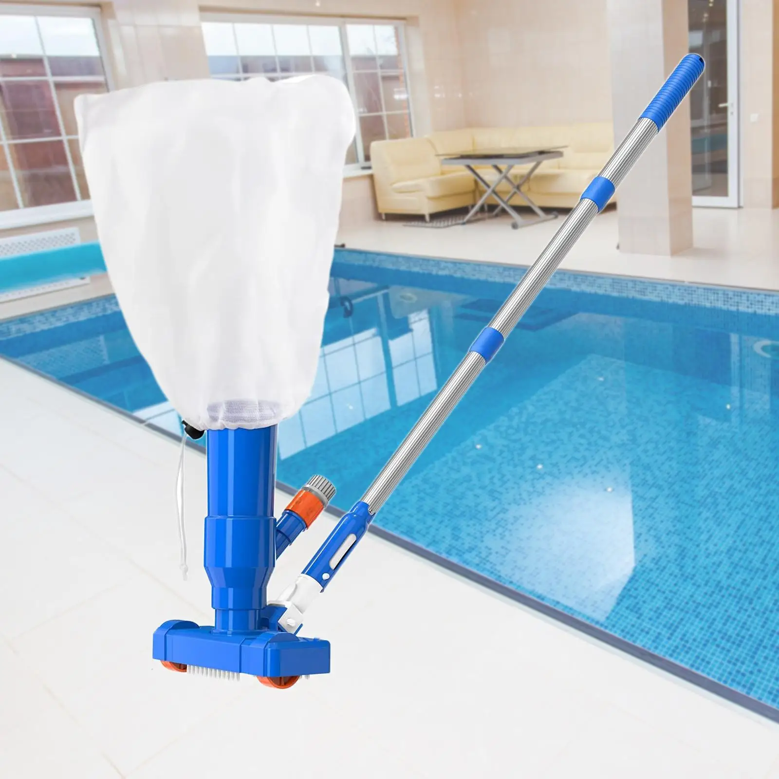 Pool Vacuum Cleaner Fountain Mesh Vacuum Cleaner Underwater Cleaning Kits Pole Hot Tubs Pond Vacuum Pool Vacuum Hose