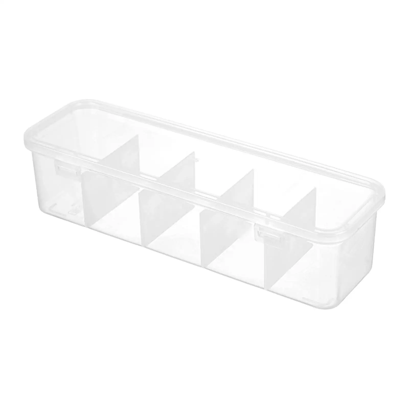 Compartments Organizer Boxes Transparent with Lid Shelf Organization Save Space Multifunction Dividers Sock Underwear Organizer