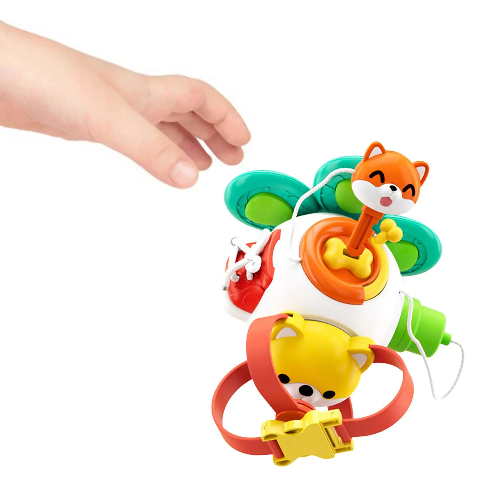 Busy Hand Grasping Ball Portable Infant Puzzle Early Education Toys for Fine Motor Skills Color Recognition Educational Toddlers