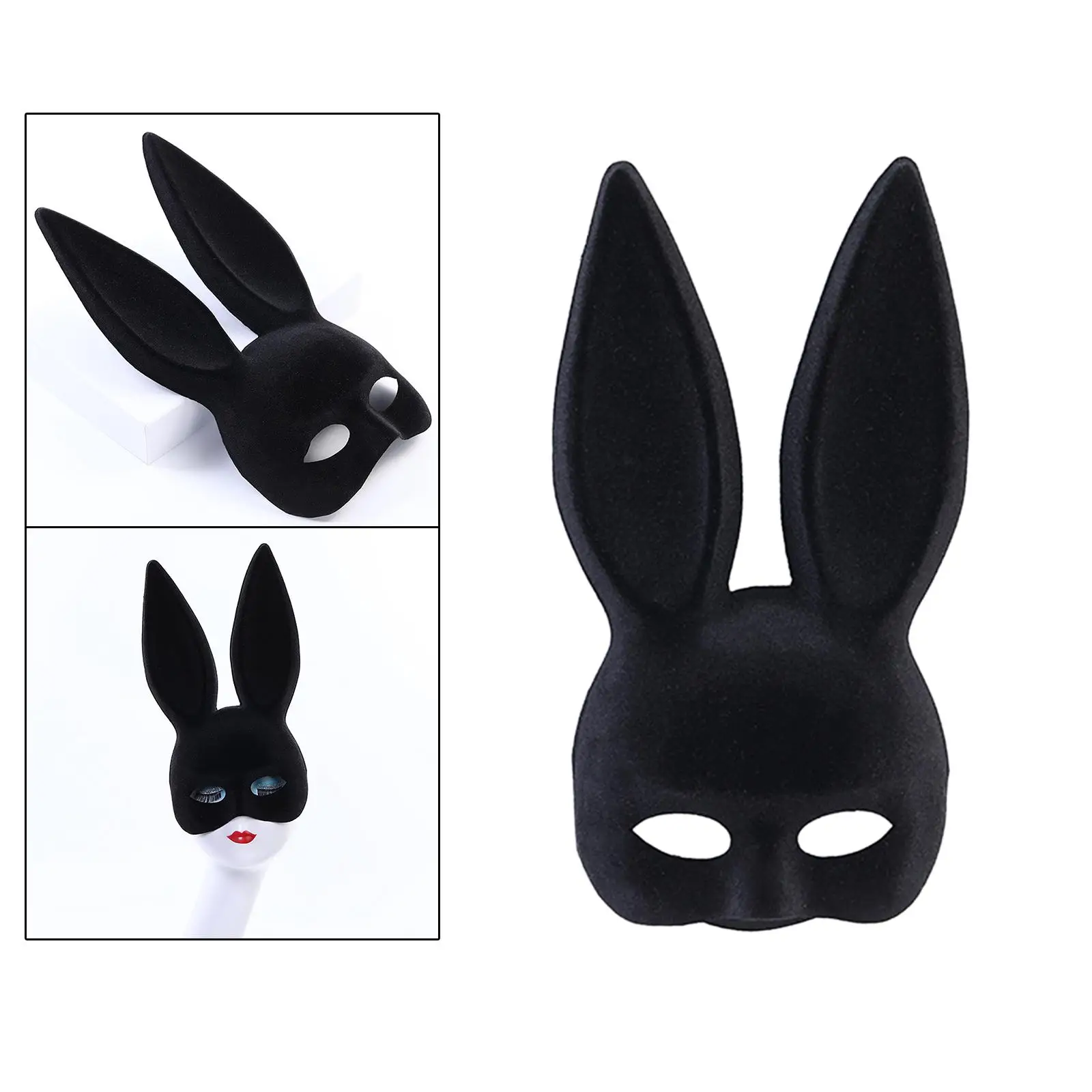 Creative Rabbit Dress up Prop Prop Half Face Ladies Masquerade Mask Face cover for Carnival Masquerade Nightclub