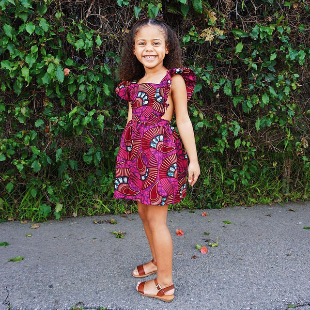 Little girl ankara on sale dresses