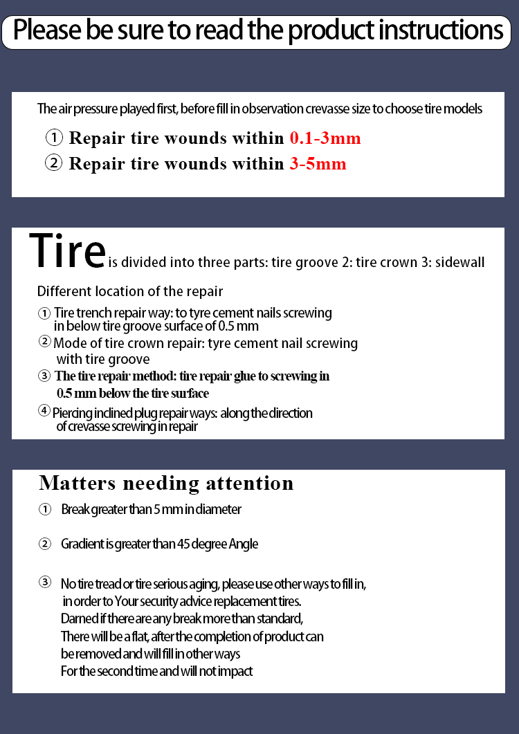 Tire repair nail kit image 9