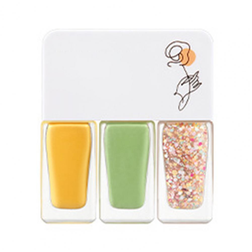 3Pcs/Set Water-Based Gel Nail Polish Set - 12g, Quick-Dry, DIY 3-in-1 Nail Art