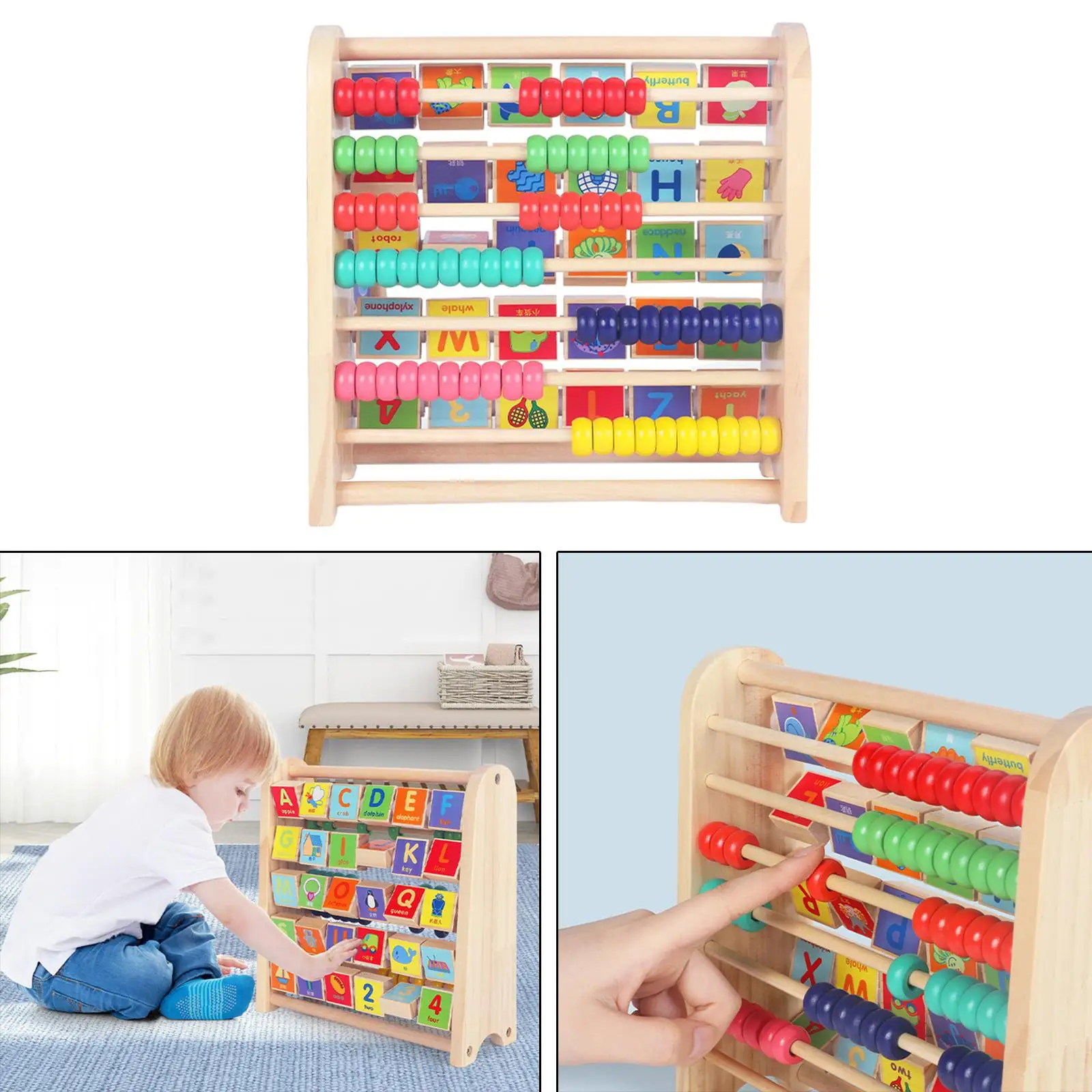 Small Educational Toy  Quality of Childhood Learning Abacus Toy Early Learning Abacus Educational for