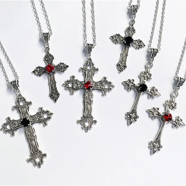 Amaxer 5Pcs Classic Crosses Pendants Earring Necklace Bracelets Accessory  DIY Jewelry Making Gothic Metal Accessories Handmade - AliExpress