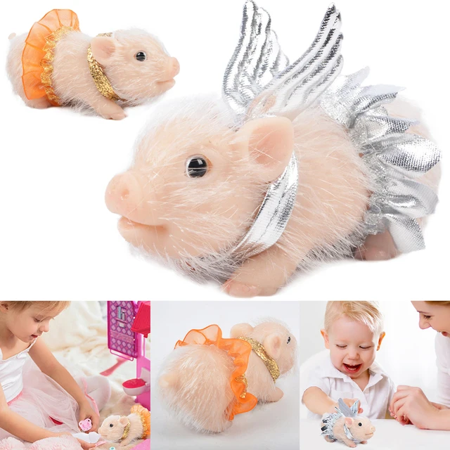 Willstar Silicone Pig Toy, 6 In Silicone Animals Pig Doll Mini