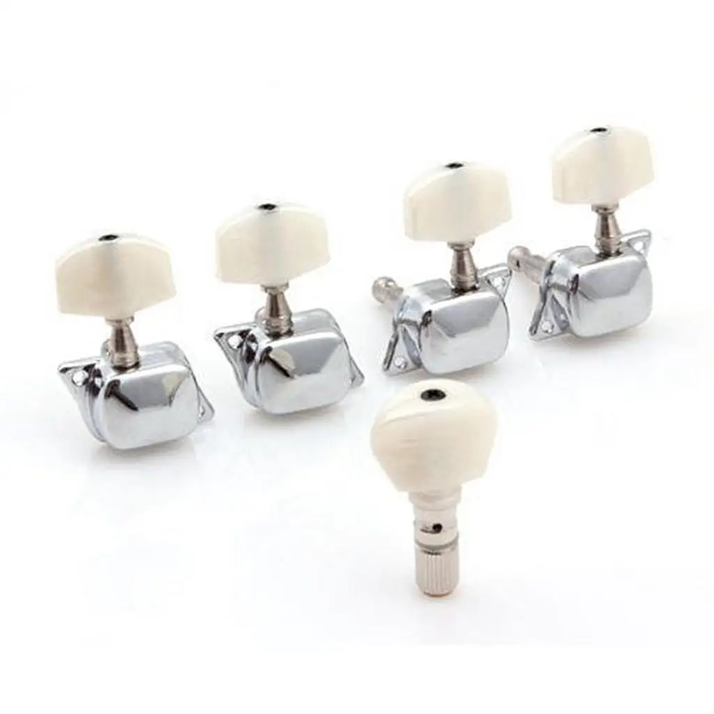 5 Pieces Machine Heads Knobs Semi-closed Strings Tuning Pegs for 