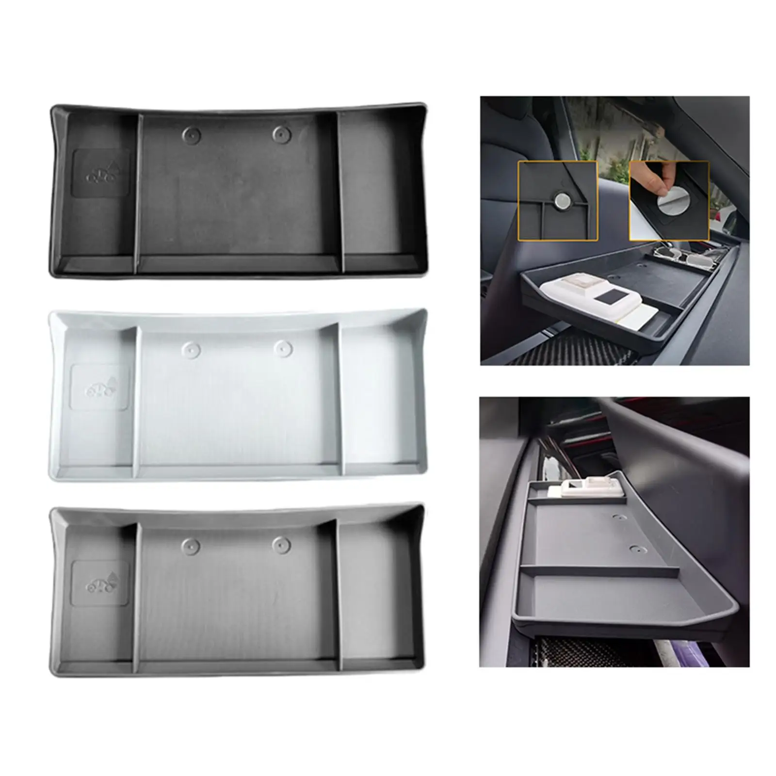 Center Screen Console Tray Organizer for Storing Glasses Paper Towel Behind Screen Storage Tray Fits for  Y Spare Parts