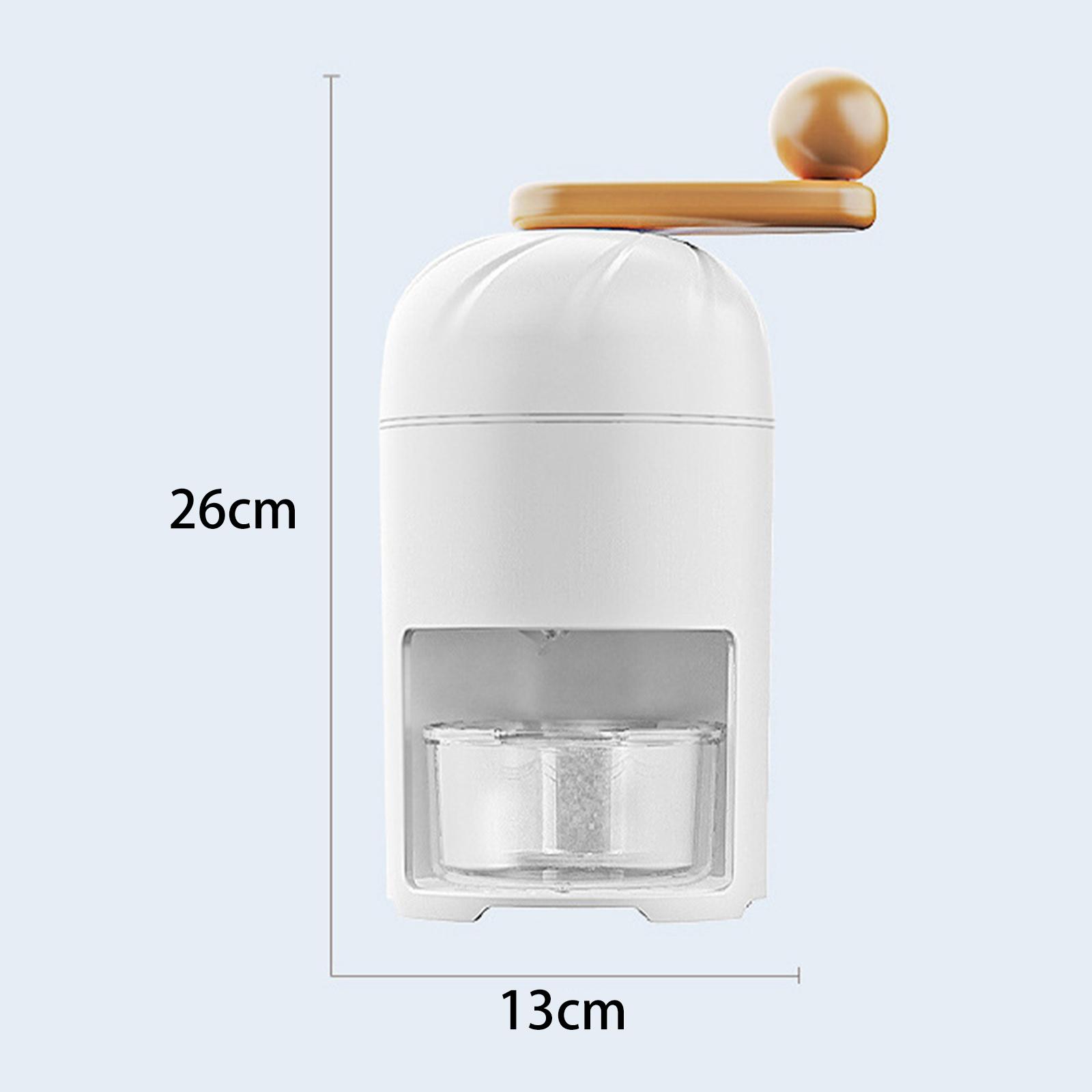 Hand Crank Ice Crusher Mini Crushed Ice Maker for Snowcones Ice Cream Slushy