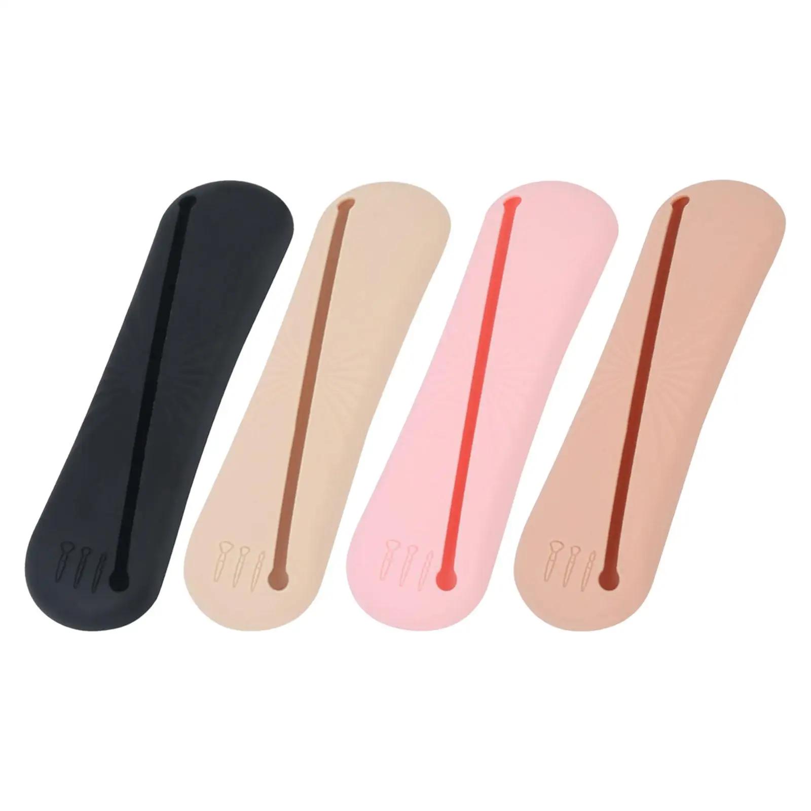 Makeup Brush Holder Cosmetics Holders High Capacity Silicone for