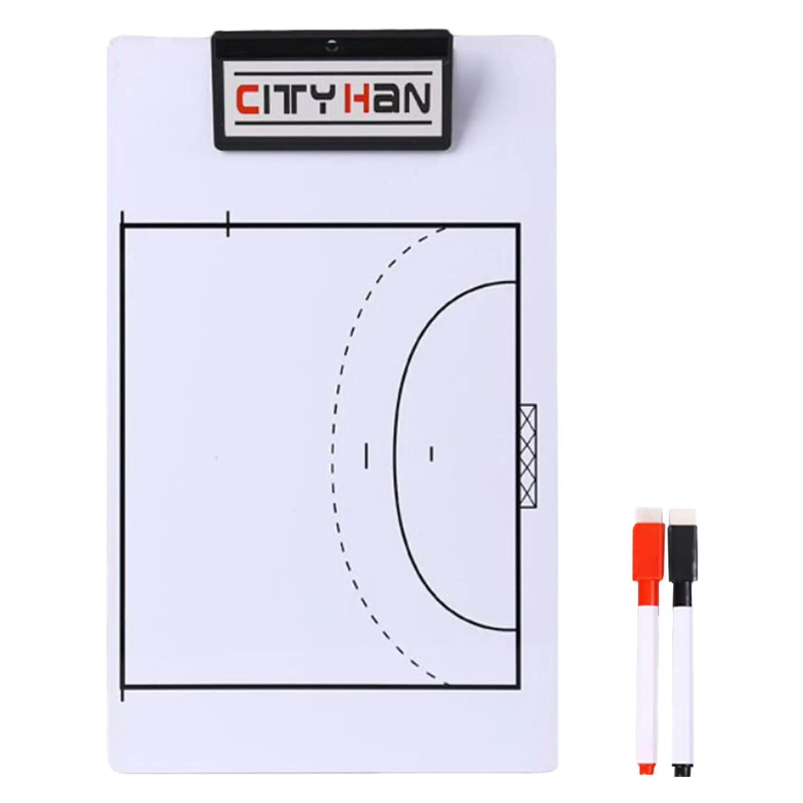 Double Sided Ball , Coaches Clipboard, Full Half Court  with Pen Board for Training Competition Equipment