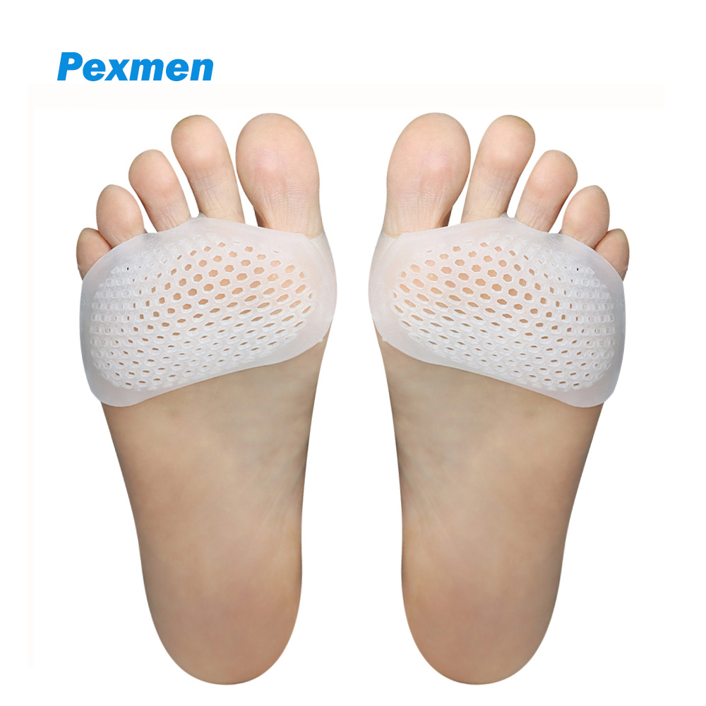 Best of Pexmen 2Pcs Metatarsal Pads Ball Of Foot Cushions Gel Forefoot Pad For Metatarsalgia Pain Relief Mortons Neuroma And Blisters Reviews & Tips