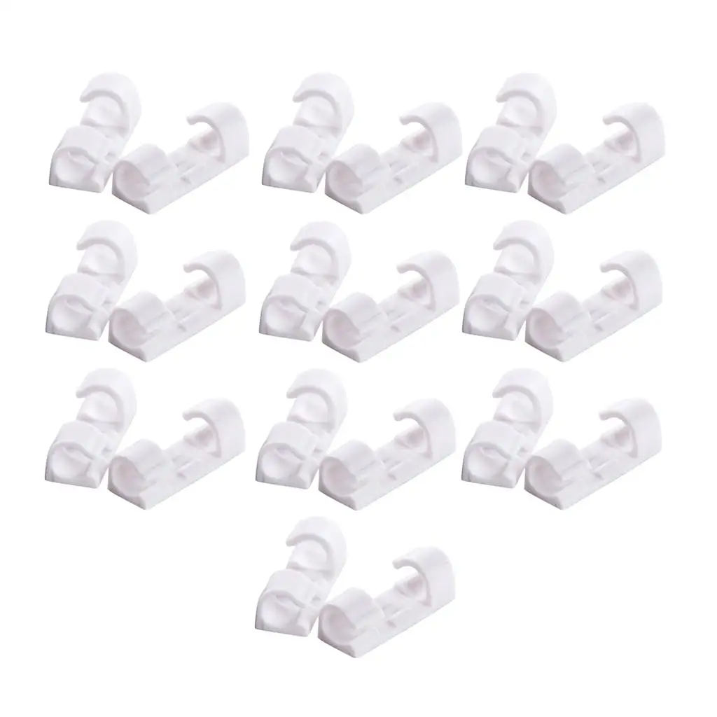 20x Cable Clip with  Cable Management Drop Wire Holder  Clips