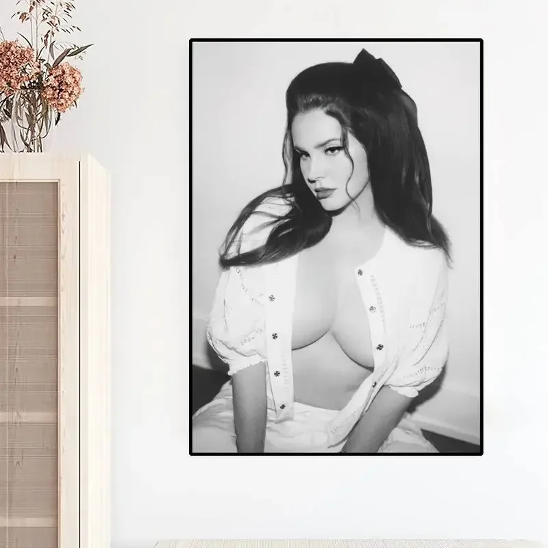 Classic Character Aesthetics Wall Art Singer Lana Del Rey HD Oil On Canvas Posters Prints Home Bedroom Living Room Decor Gifts