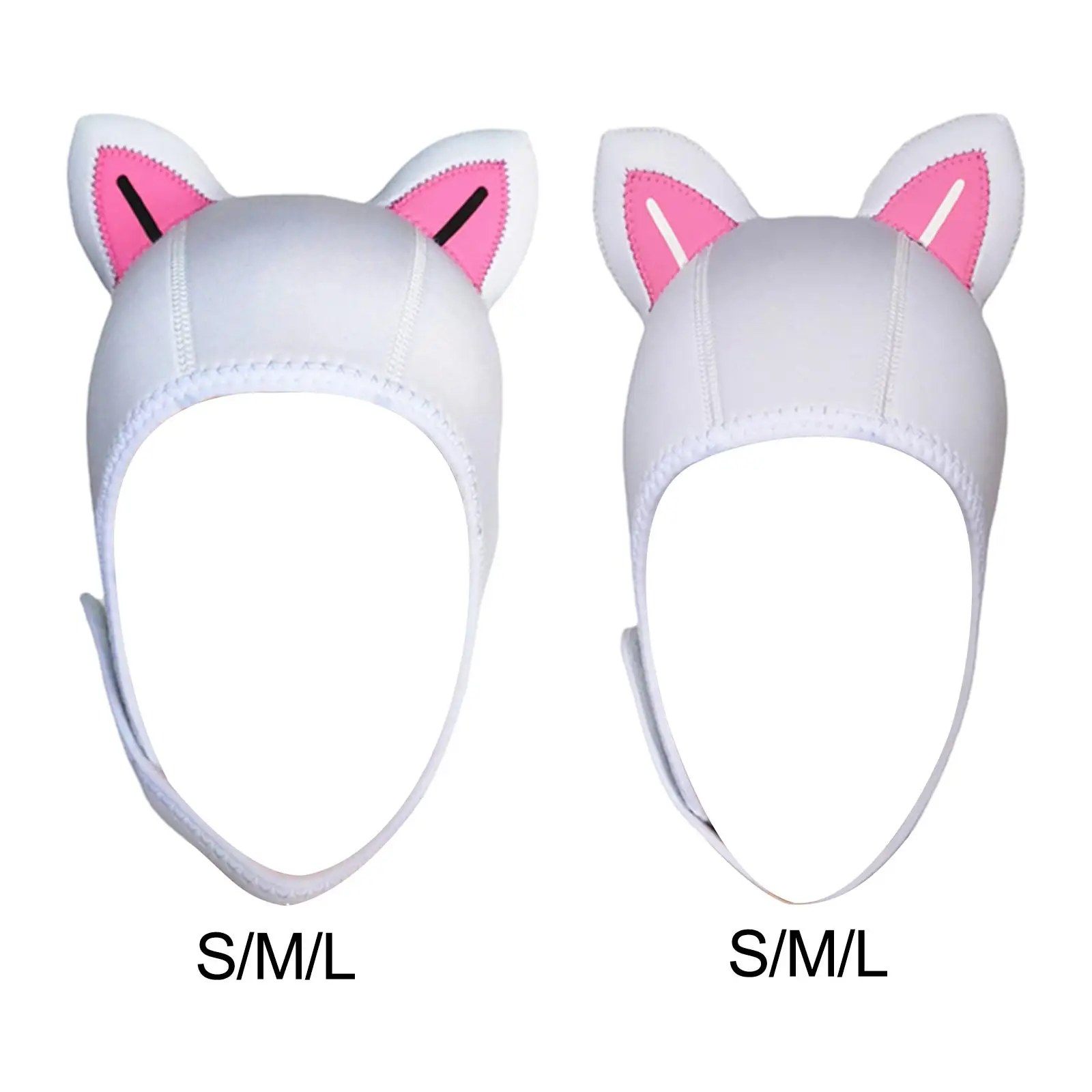 Cat Ears Scuba Diving Hood 3mm Neoprene Ear Protector Convenient to Wear and Take Off Surfing Hood for Men Women Snorkeling