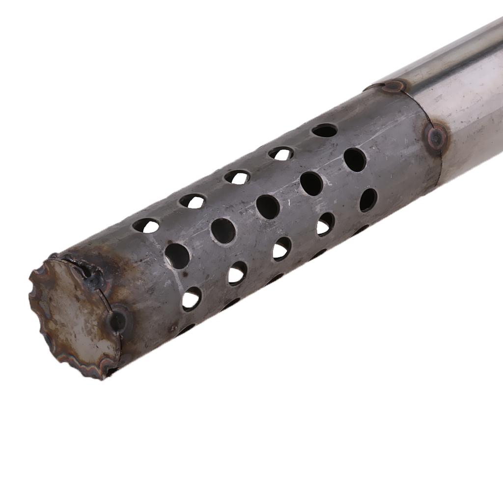 160mm Long Motorcycle Exhaust Can   Angled Baffle 48mm