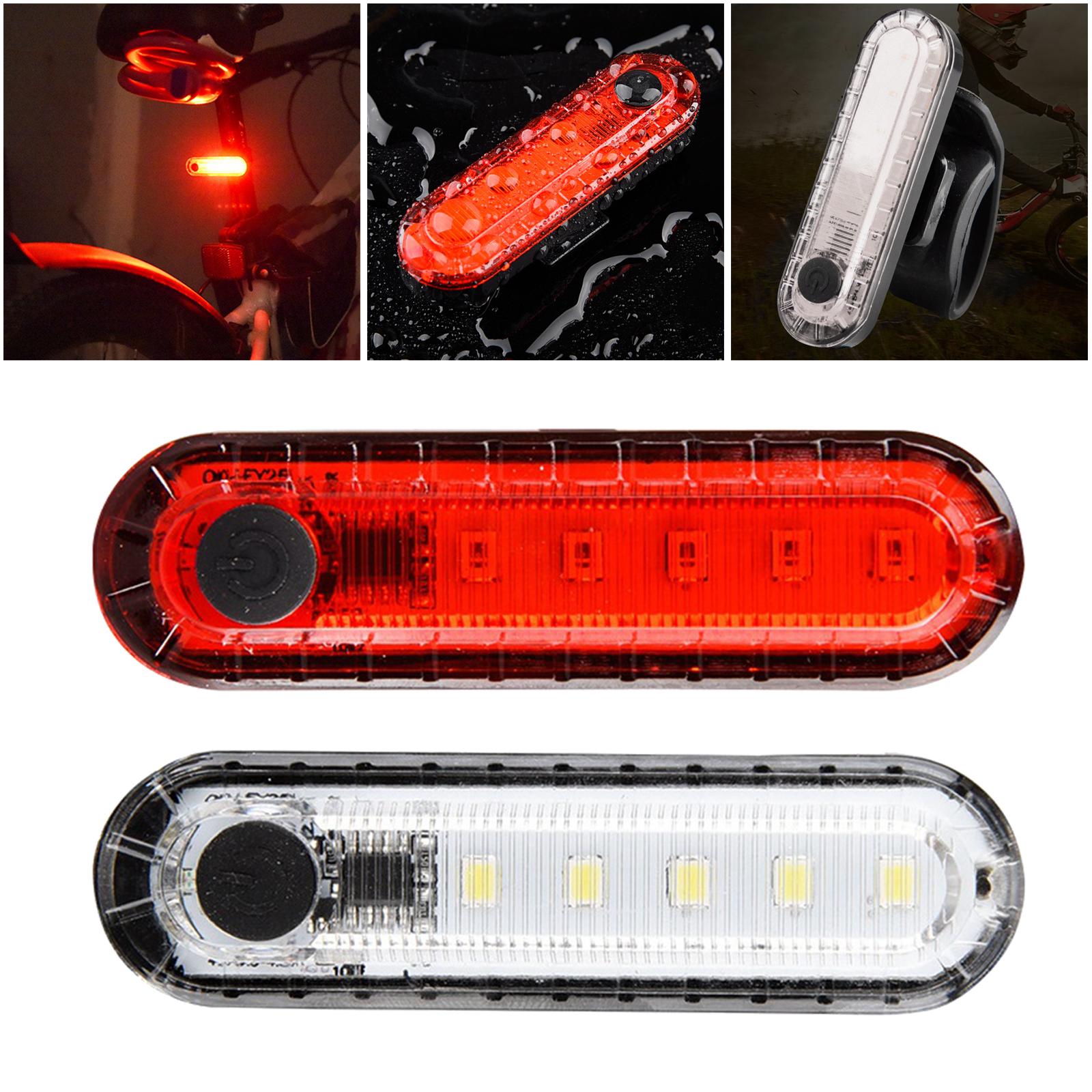 Super Bright Rear Bike Light Waterproof Lamp Easy to Mount 4 Light Modes Rechargeable Safety for Cycle Kids Cycling Women MTB