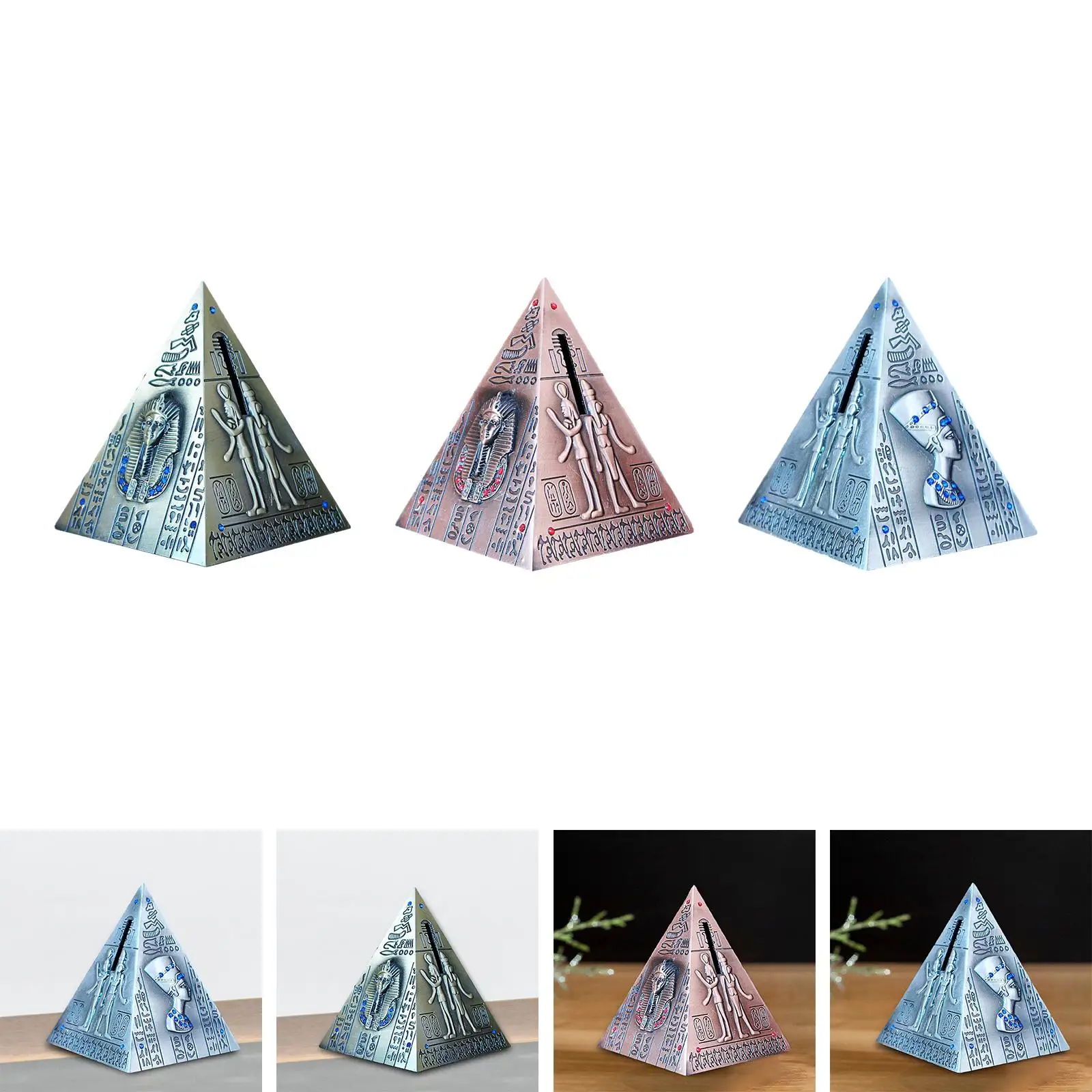 Pyramid Box Creative Unique Piggy Bank Change Banks Collectible for Birthday Wedding Holiday Kids and Adults Party
