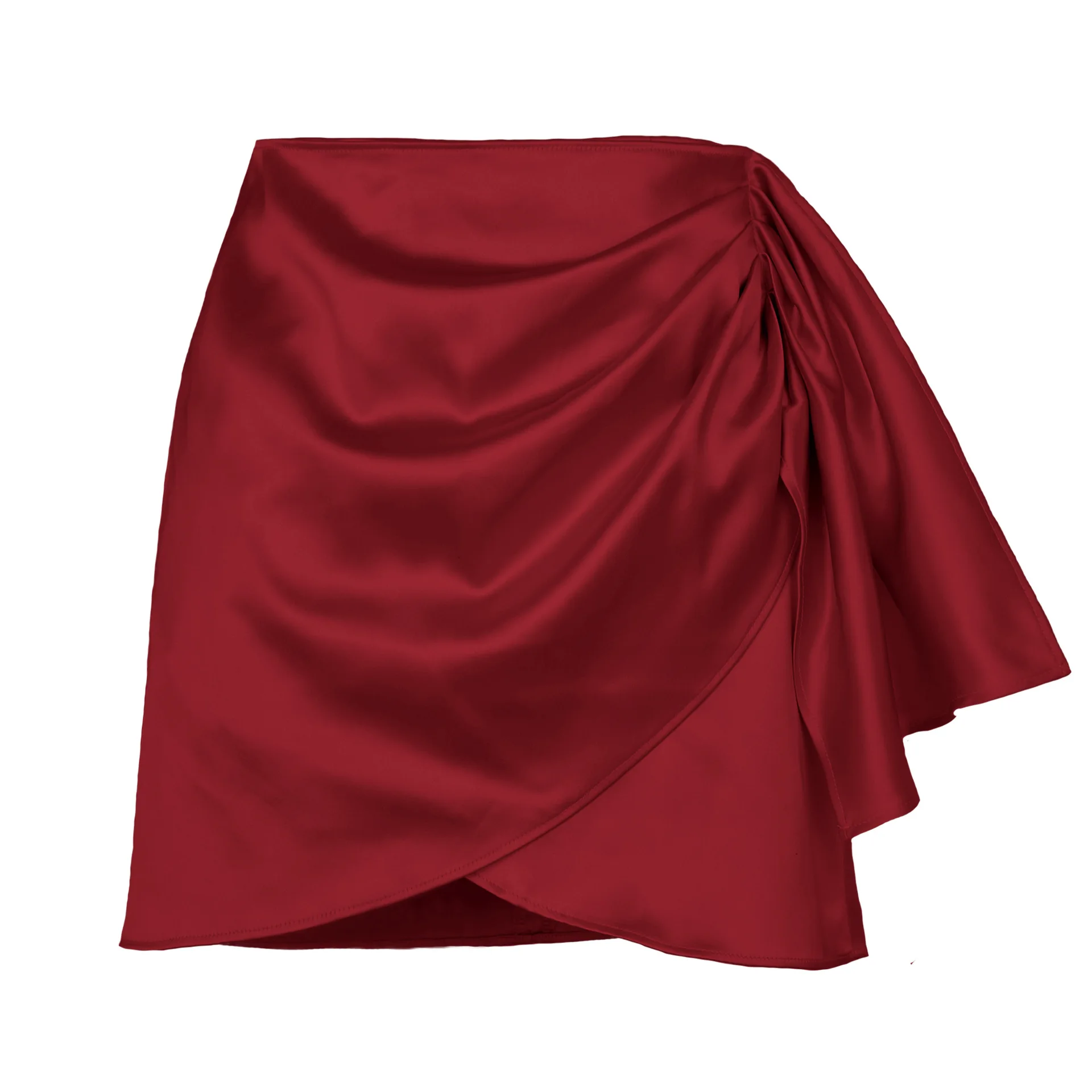 tossy jupe courte en satin pour taille ligne mode